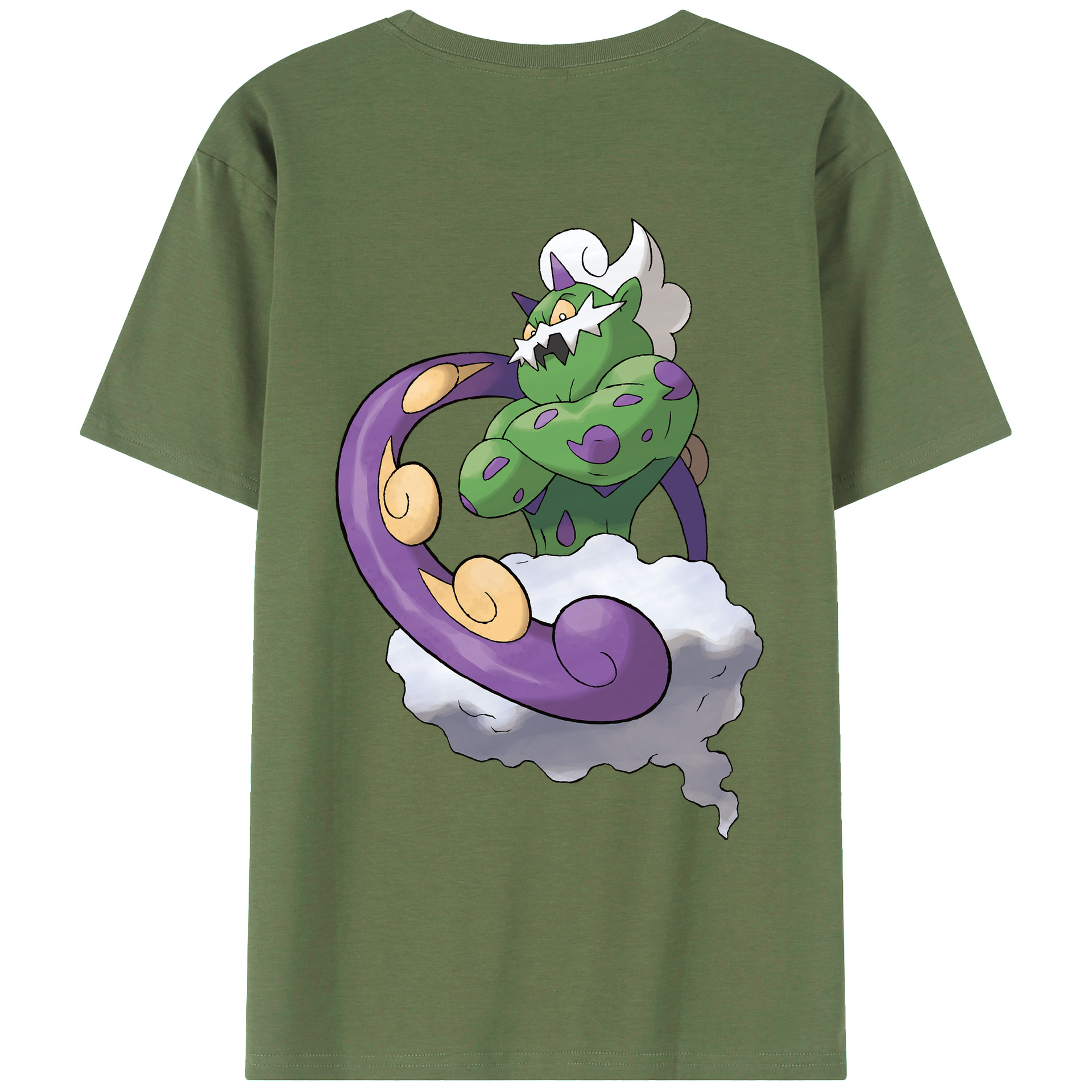 （画像用） ポケットモンスター Pokémon 綿100％ メンズ半袖Tシャツ（バックプリント） 通気性